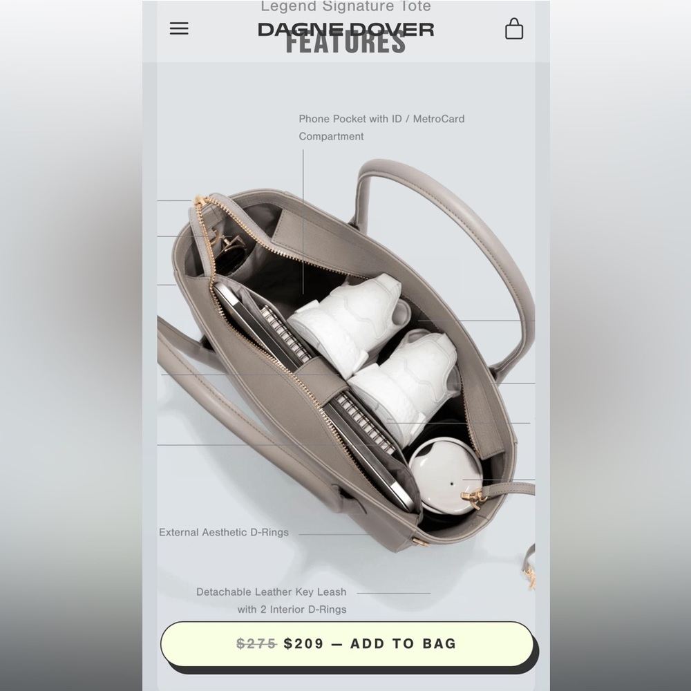 Dagne Dover tote!